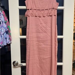 ANTONIO MELANI pink Dress with Tassel Accents